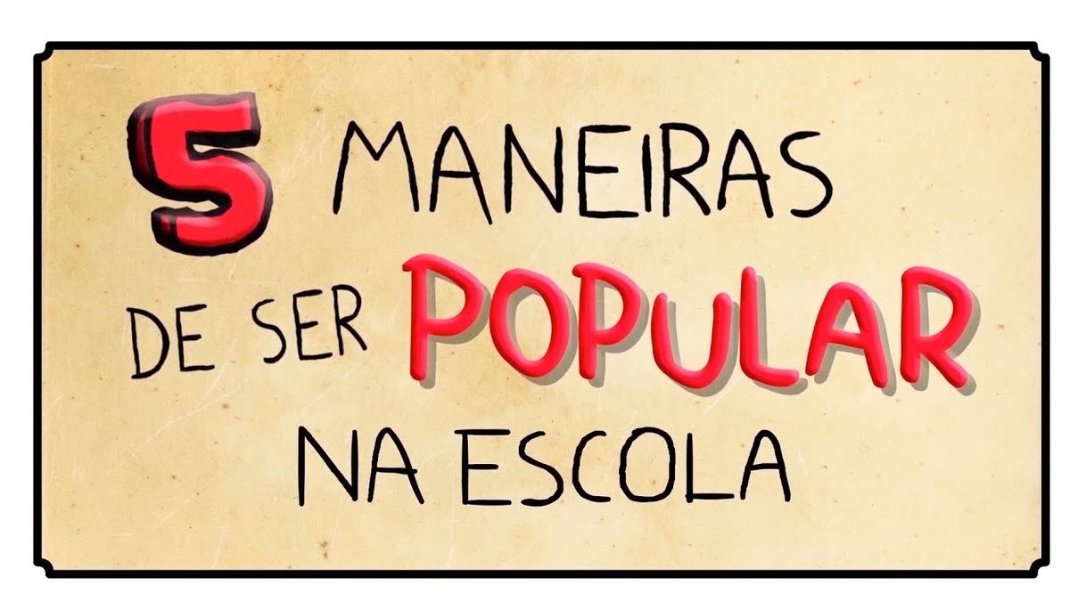 Moda 5 MANEIRAS DE SER POPULAR NA ESCOLA - YouTube