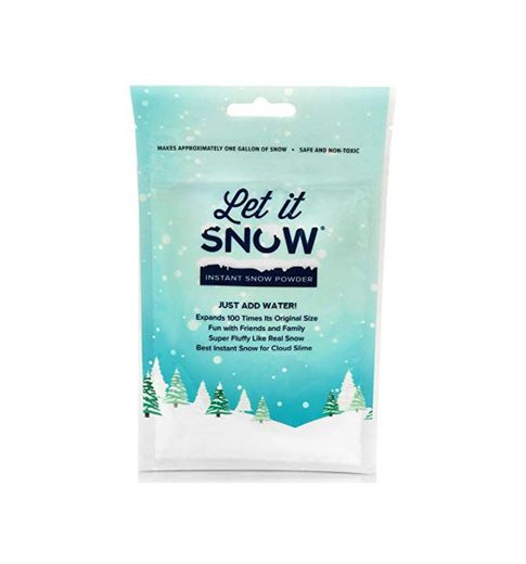 Let it Snow Kit Slime para Nieve Artificial – Nieve Falsa Premium para Bolas de Slime y Decoración Navideña – Fabricado en EEUU