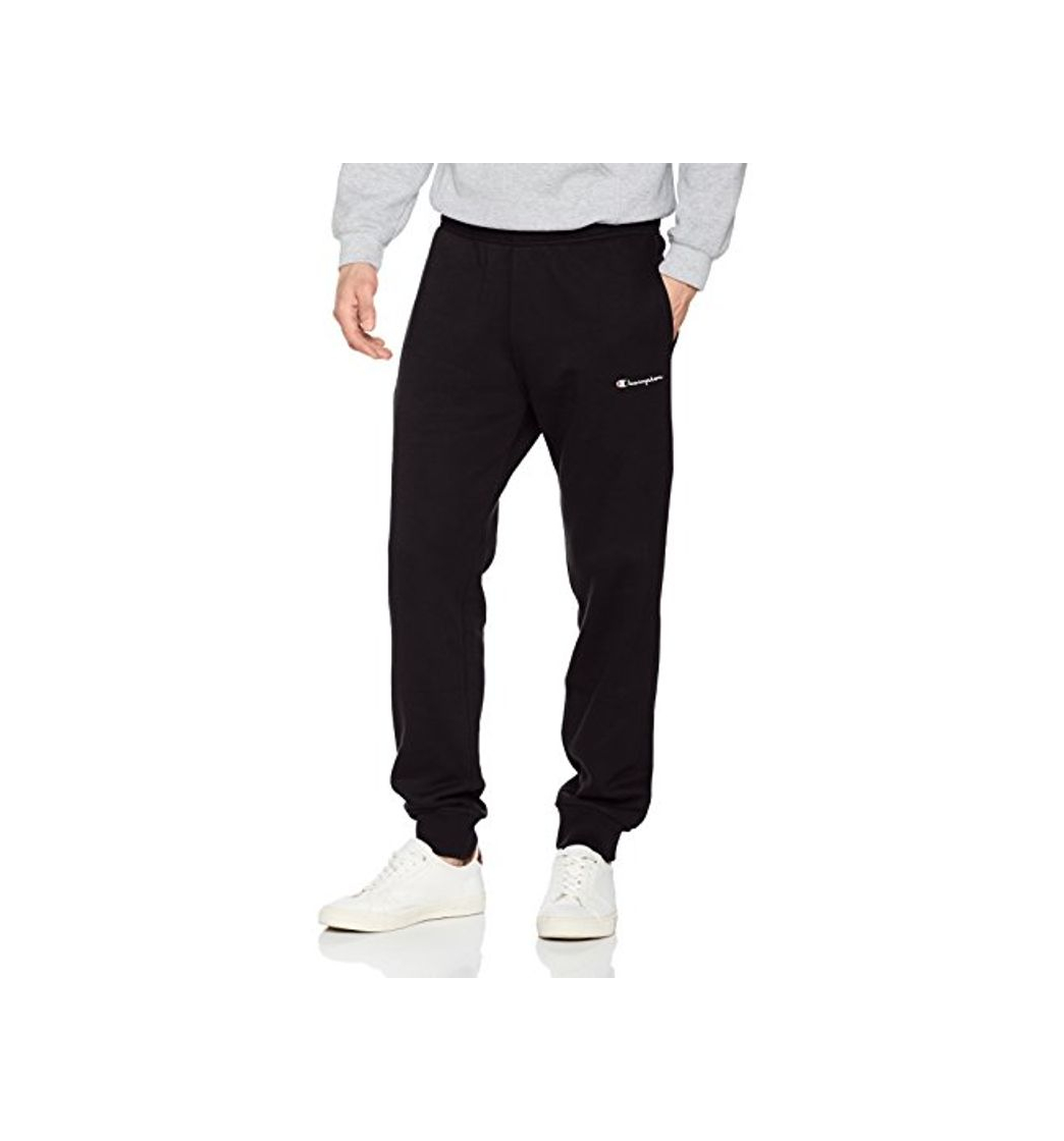 Moda Champion Hombre - Pantalones Classic Small Logo - Negro