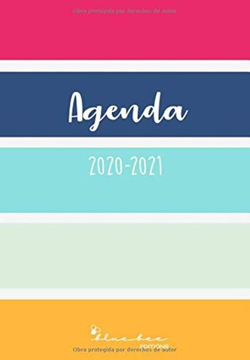 Agenda escolar para estudiantes - Color palette: Septiembre 2020 a Agosto 2021