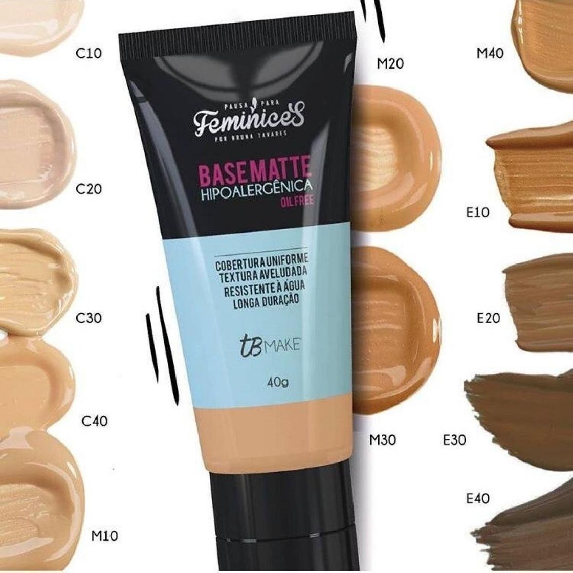 Fashion Base Matte Hipoalergênica Oil Free Pausa para Feminices - Bruna ...