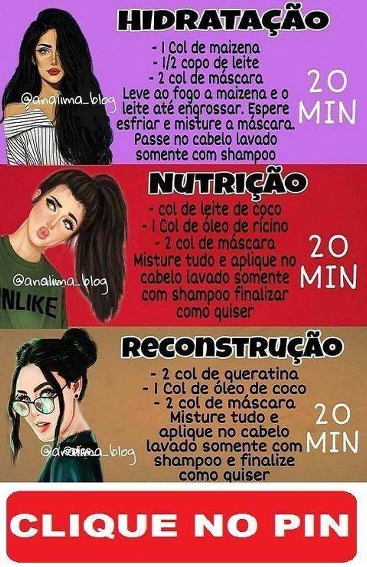 Social Dicas para cabelo