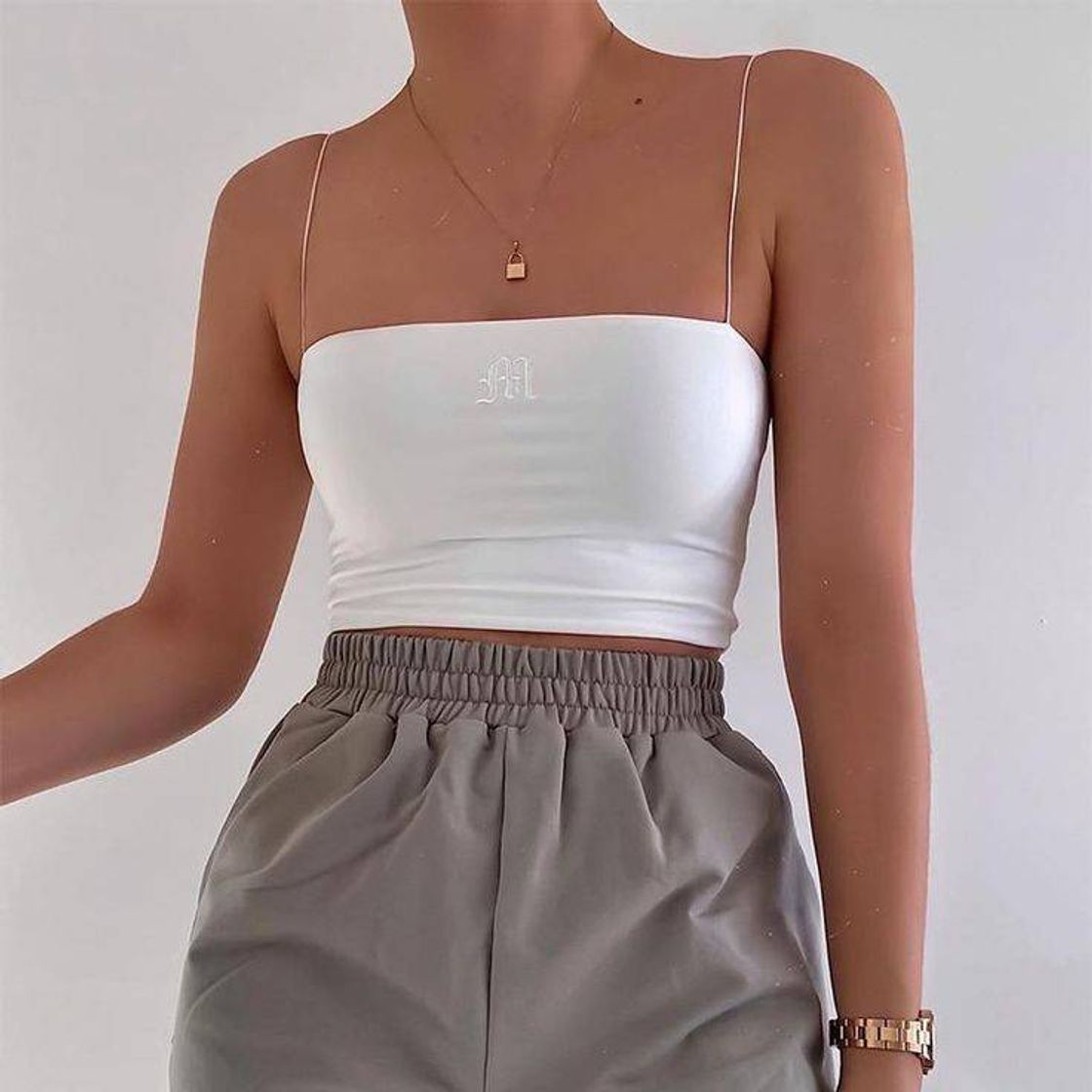 Moda Crop top blanco