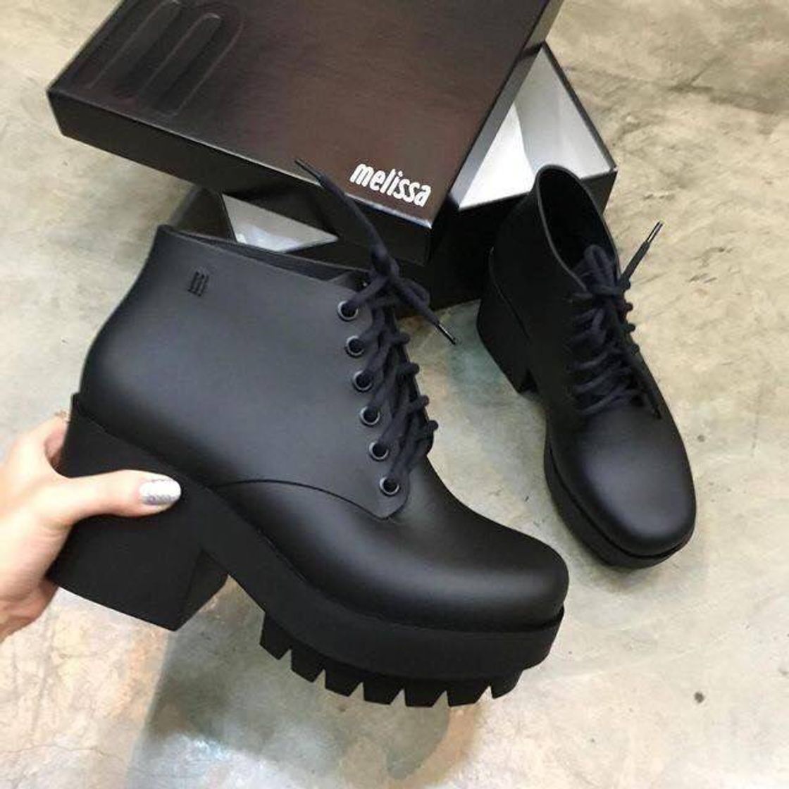 Fashion Casual Bota Coturno Melissa 🖤