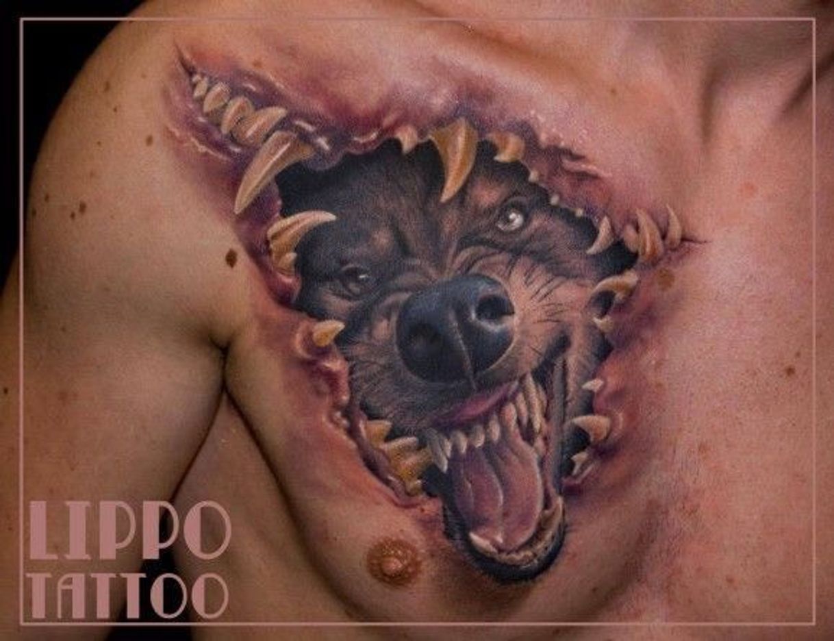 Moda Tatuagem bizarra.