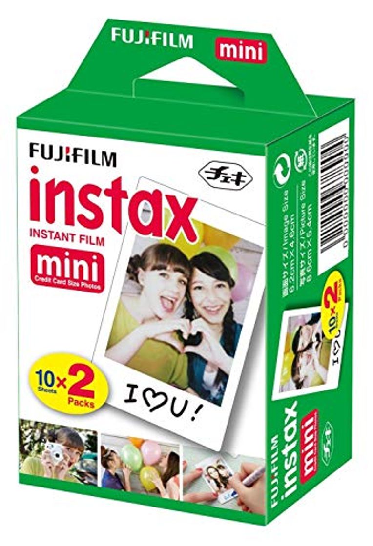 Electrónica Fujifilm Instax Mini Brillo - Pack de 40 Películas Fotográficas Instantáneas