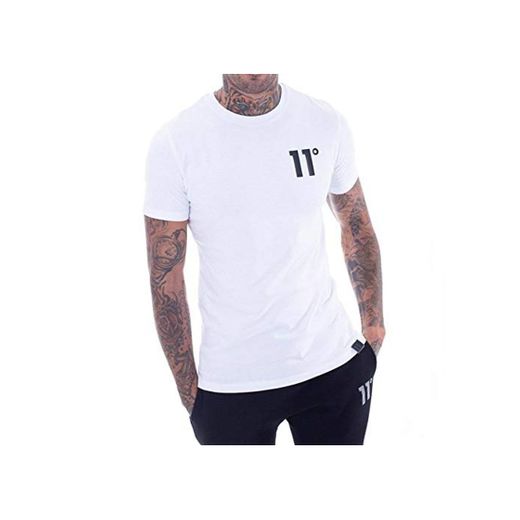 11 Degrees Core Camiseta Hombre Blanco M