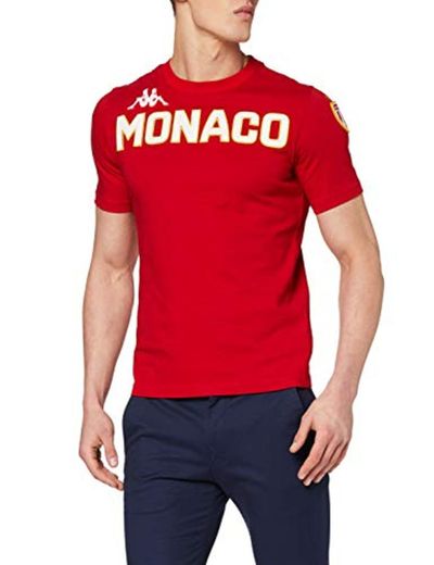Kappa EROI AS Mónaco Camiseta Hombre Rojo