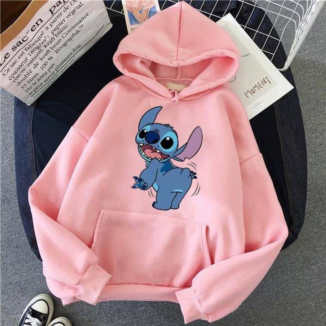 Fashion Moletom rosa Lilo stitch