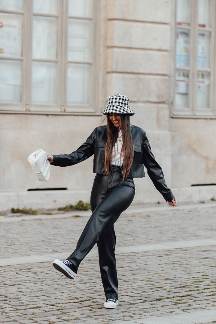 Social Camisa manga comprida efeito pele bolsos - Mulher