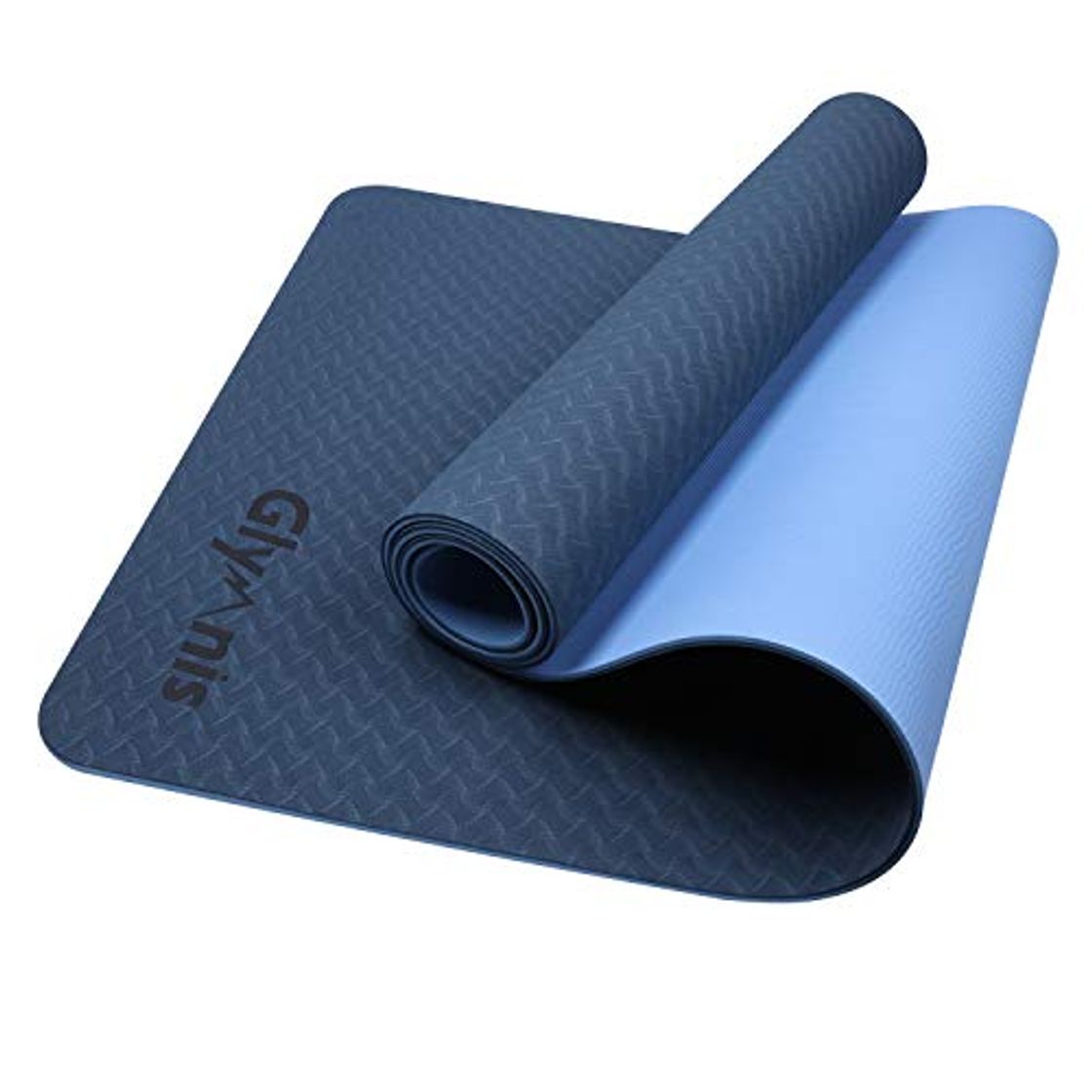 Product Glymnis Esterilla Yoga Antideslizante Colchoneta Yoga Mat Esterilla Deporte de Material Ecológico TPE Esterilla Pilates con Correa 183mm x 61mm x 6mm Azul