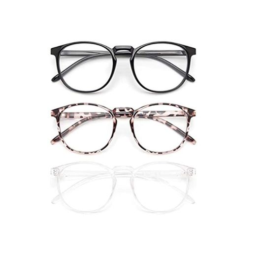 ZIXIXI 3 pares de gafas ovaladas vintage vintage ovaladas mini vintage elegantes gafas redondas para mujeres niñas y hombres