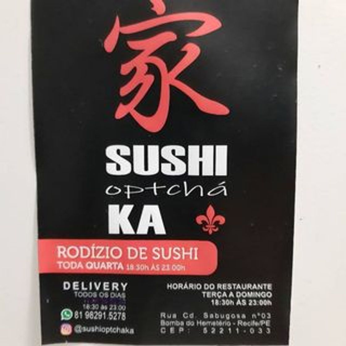 Restaurantes SUSHI OPTCHÁ KA