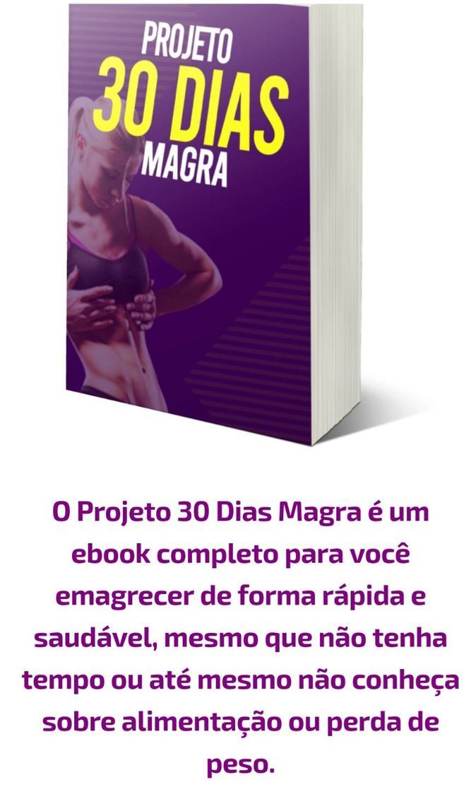 Moda Projeto de 30 dias para emagrecer