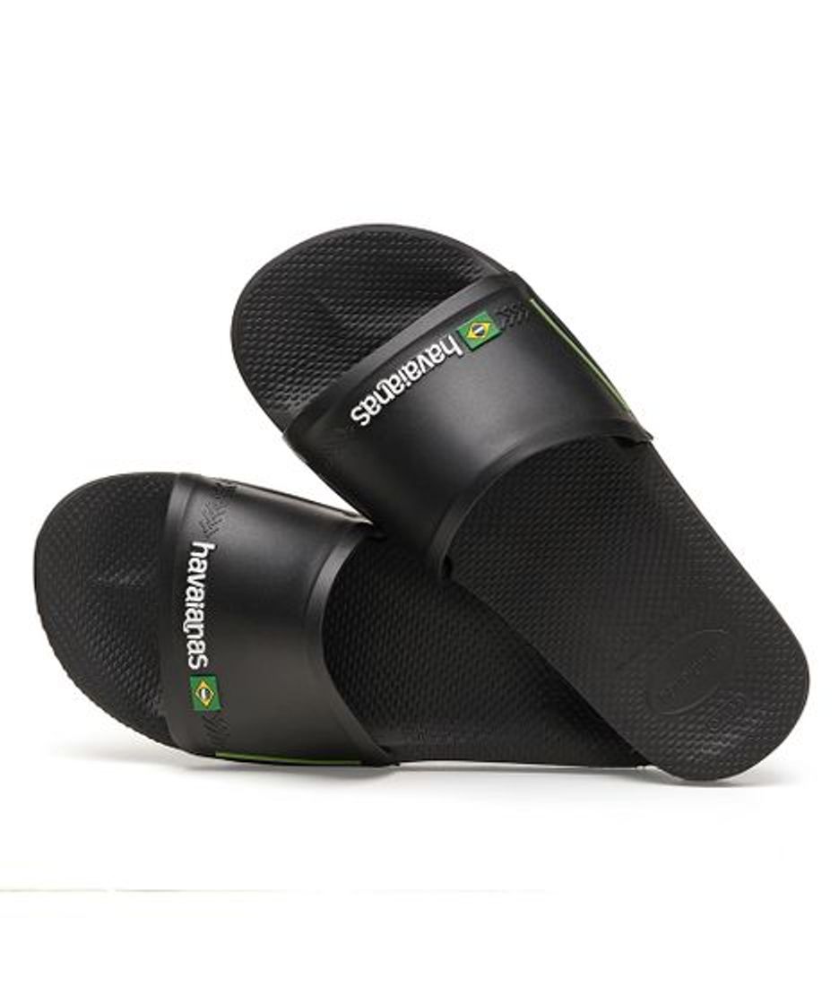 Moda HAVAIANAS SLIDE BRASIL PRETA