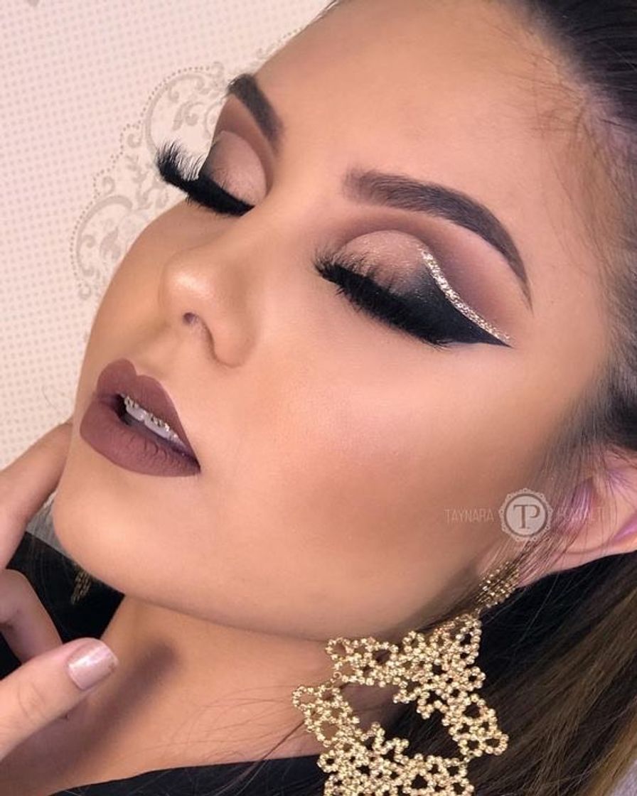 Social Makeup com glitter
