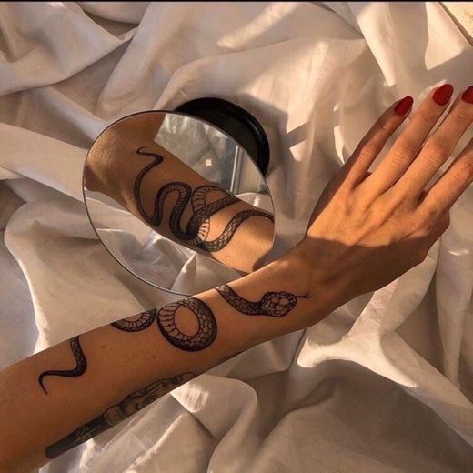 Arm snake tattoo