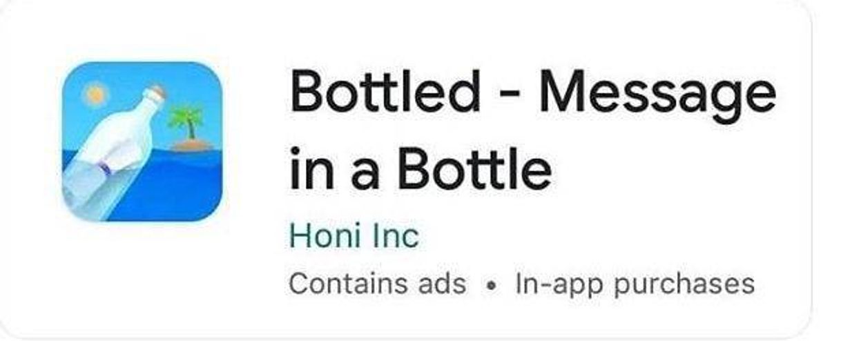 App Bottled · Message in a Bottle