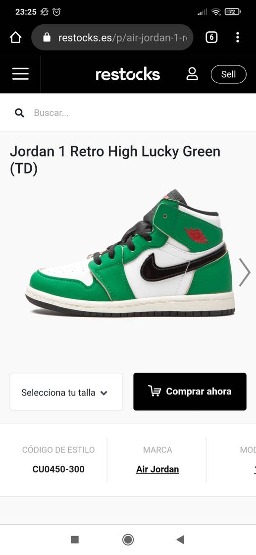 Moda Nike Jordan 1 retro high Lucky Green 