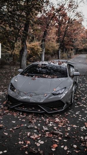 Lamborghini linda cinza um carrão 