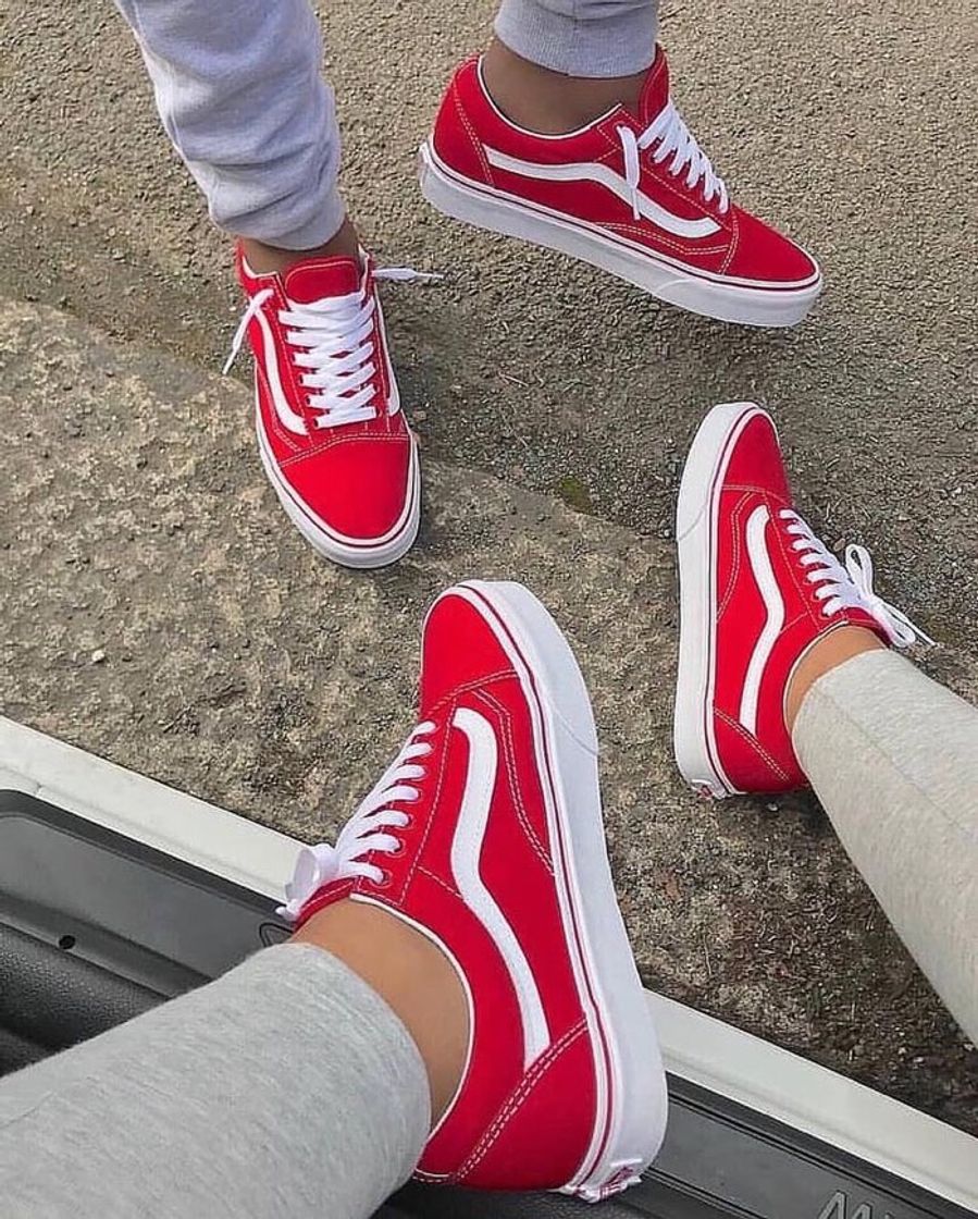 Fashion Tênis vans vermelho lindo e confortável pra sair pra festas