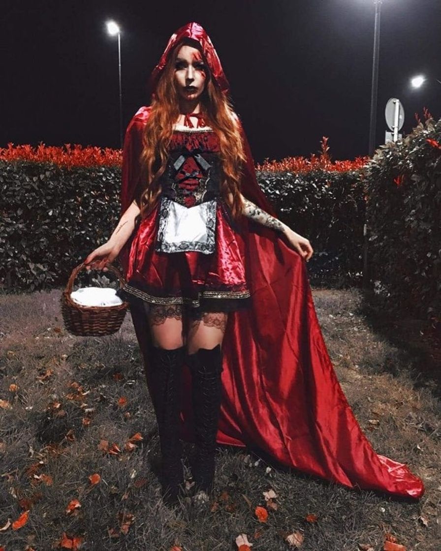 Fashion Fantasia de Halloween bem sombria e linda