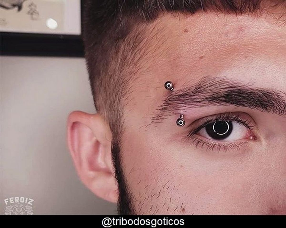 Moda Piercing na sobrancelha lindo e bem estiloso pra quem gosta