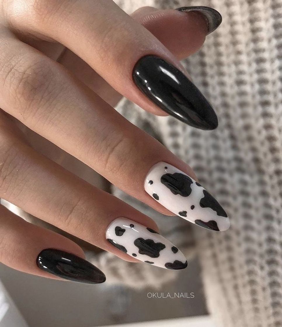 Fashion cow print nails 🐄