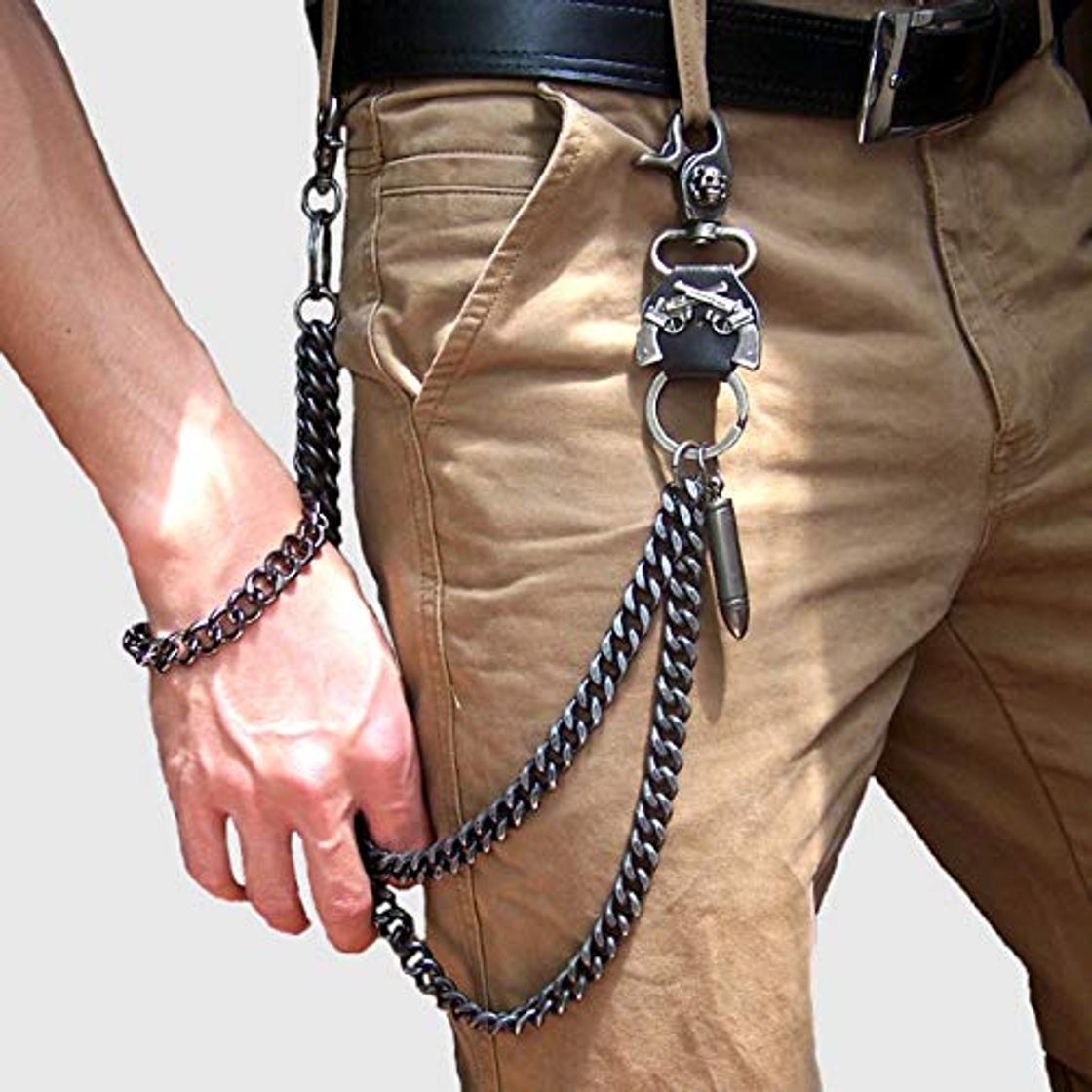 Social YTYASO Na Moda Cintos De   Corrente Da Cintura    Masculinas Corrente Quente Das Mulheres Dos   Homens Prata Metal Vestuário Acessórios