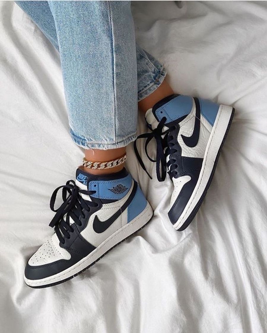 Fashion Air jordan 1 in obsidian 