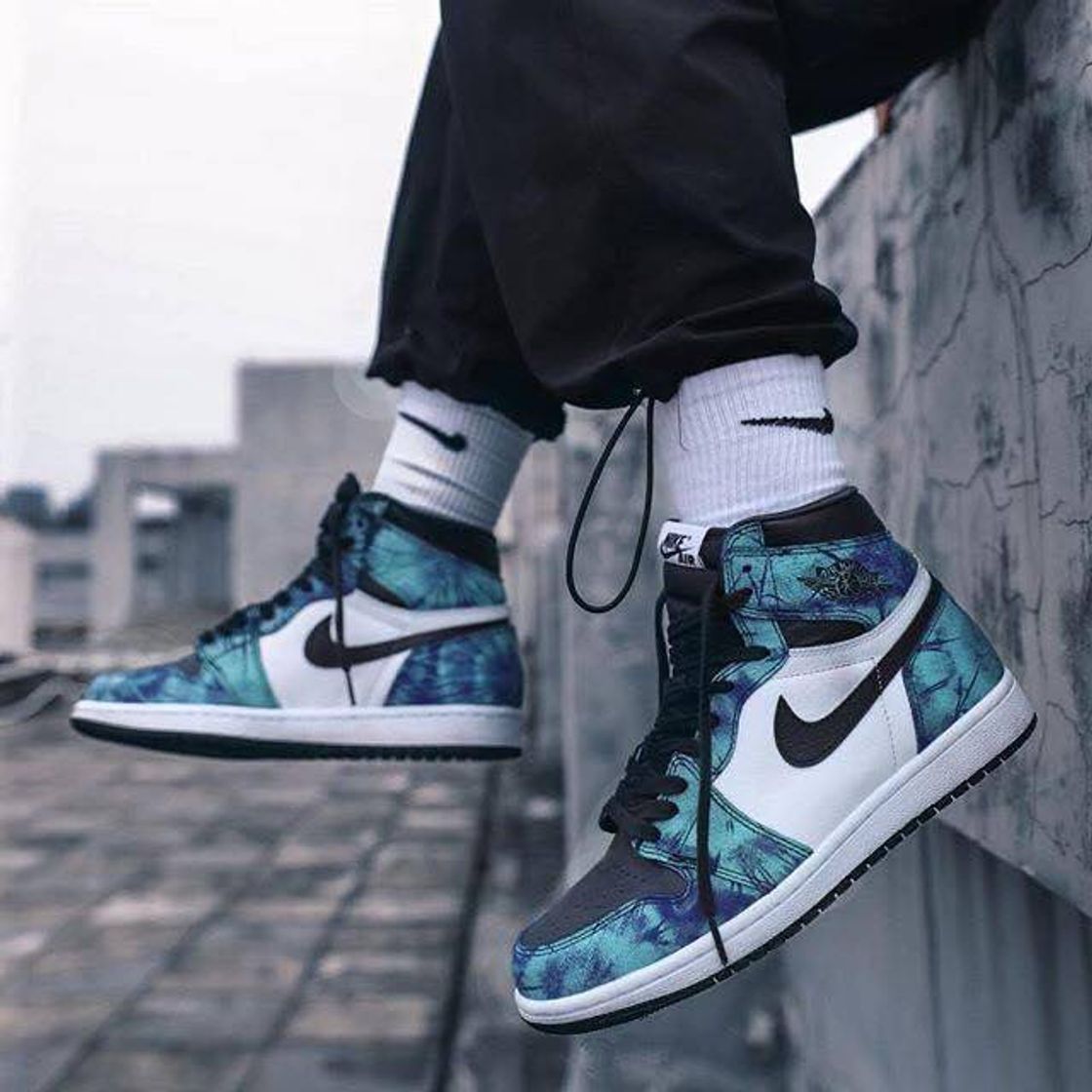 Social Air Jordan Tie Dye Azulão