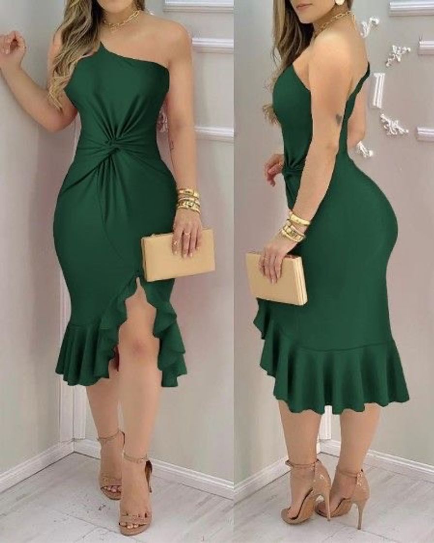 Fashion Vestido verde 