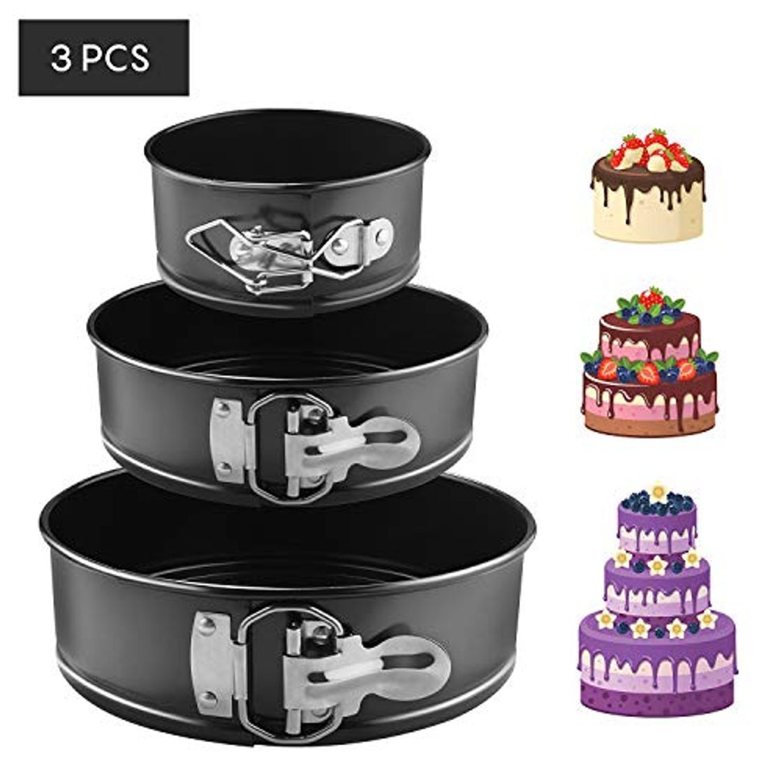 Product Set de 4 Moldes de Silicona de Repostería y Pastelería para Horno