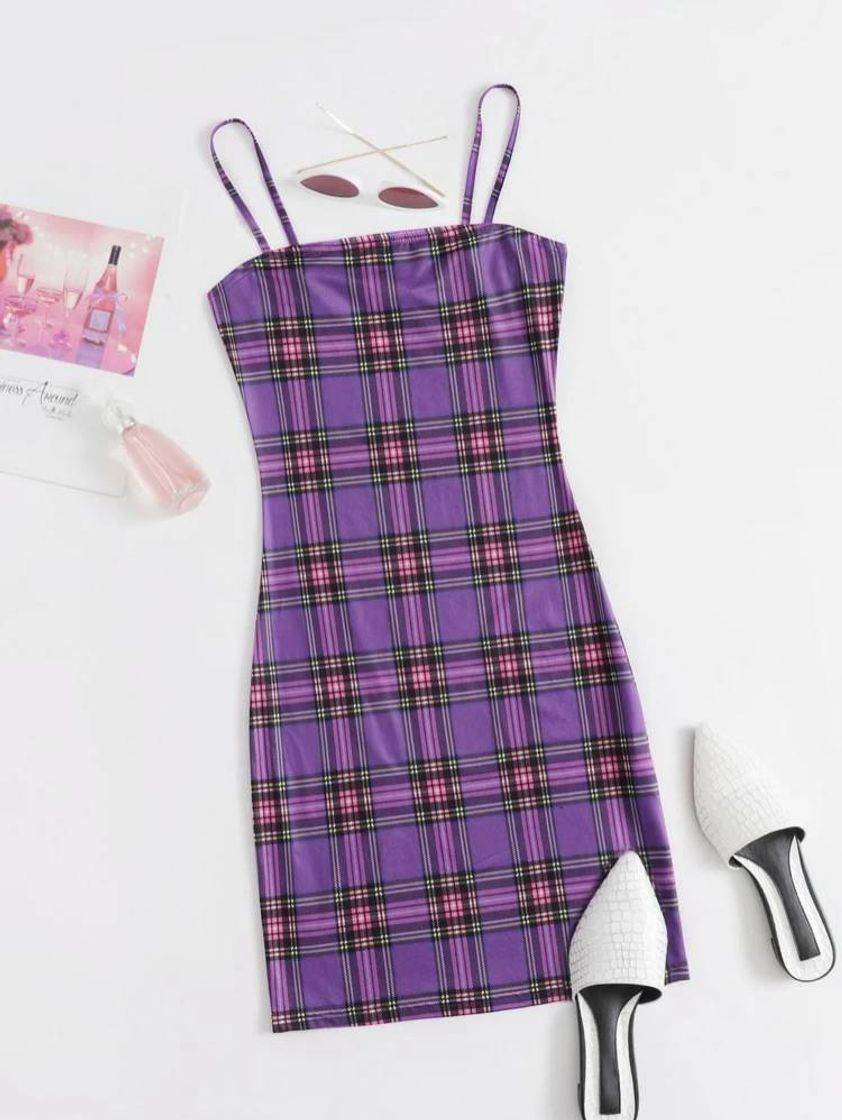 Fashion Tartan Bodycon Dress | SHEIN USA