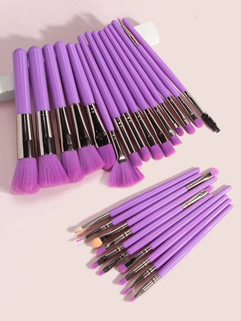 Fashion 25pcs Two Tone Makeup Brush Set | SHEIN USA