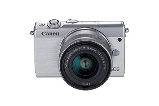 Canon EOS M100 WH M15-45 S - Cámara con Sensor APS-C de
