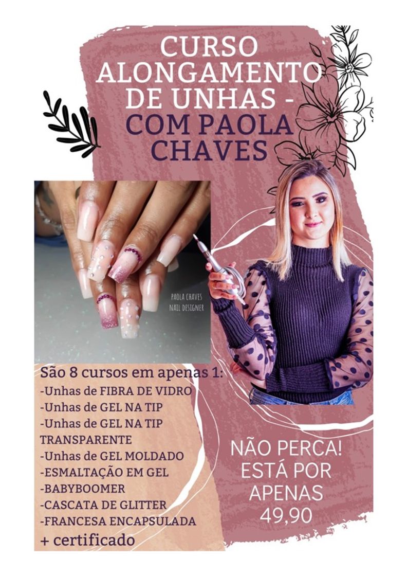 Moda Curso alongamento de unhas