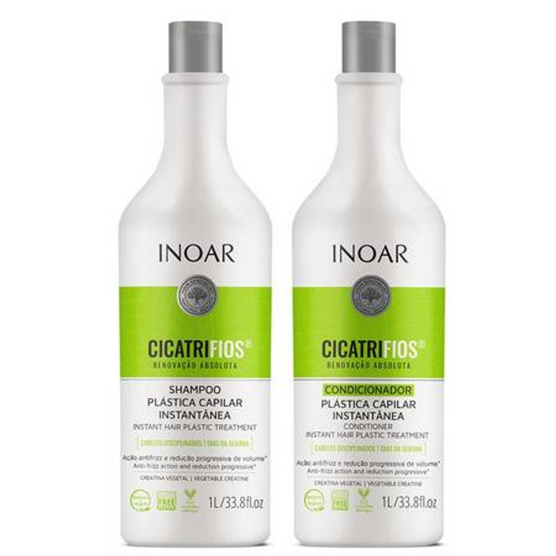 Moda Kit de shampoo e condicionador inoar