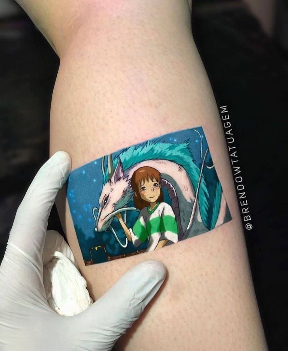 Fashion Tatuagem de Chihiro e Haku