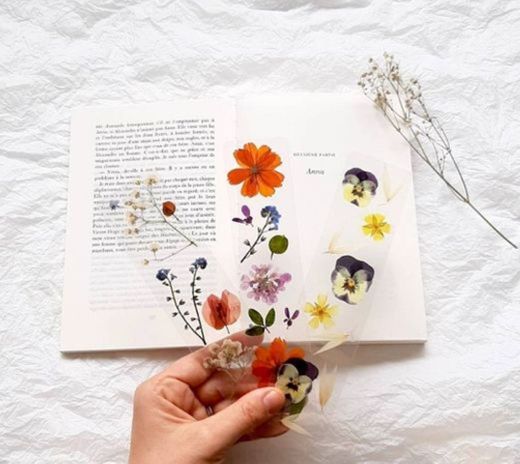 Pressed Flowers Bookmark