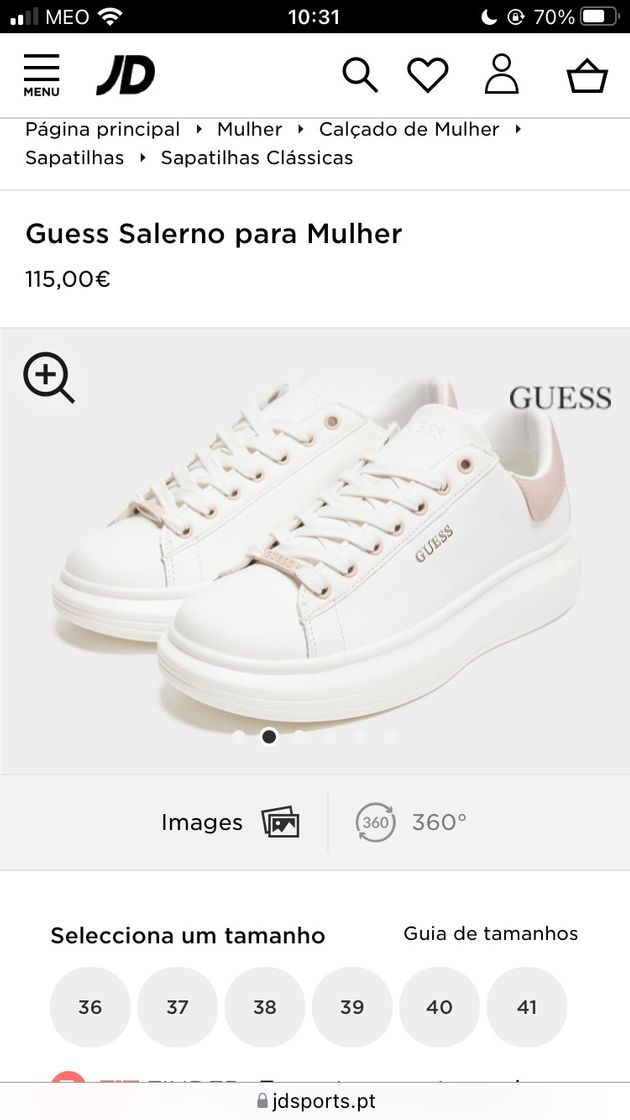 Fashion Guess Salerno para Mulher em Branco | JD Sports