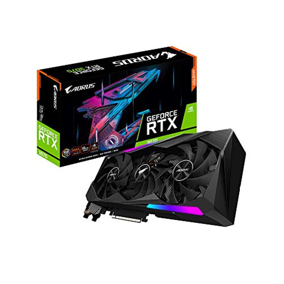 Product Gigabyte AORUS GeForce RTX 3070 Master - Tarjeta gráfica