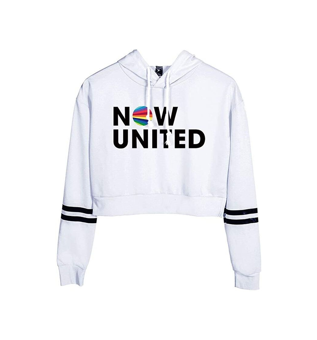 Fashion 2020 Now United Crop - Sudadera con capucha para mujer