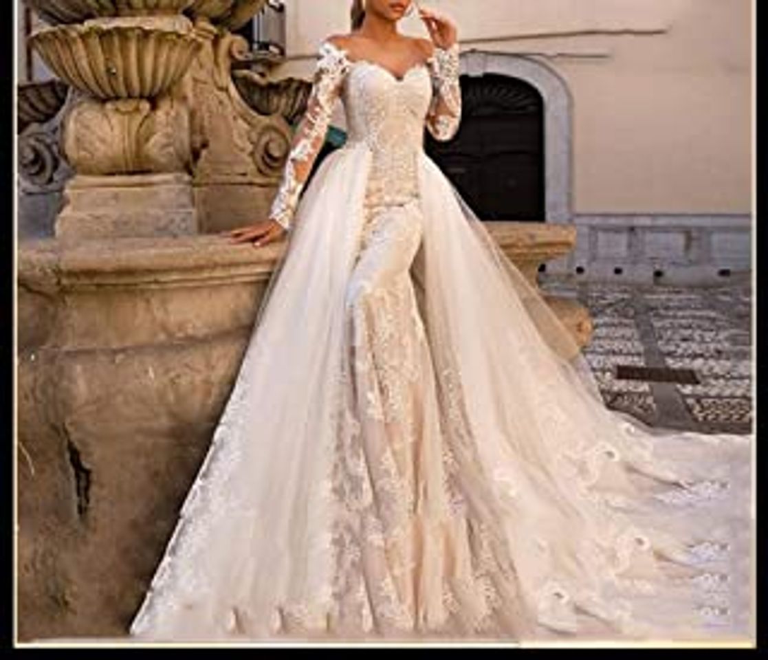 Fashion QING XIN-1225 Wedding Dress,Prom Dresses Rebordeó la Novia de la Boda Floral