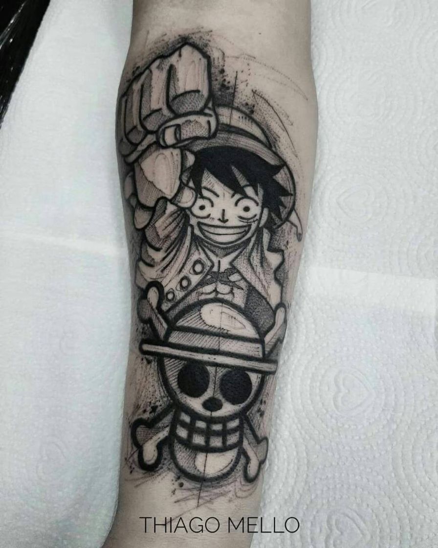 Fashion Tatuagem Luffy 