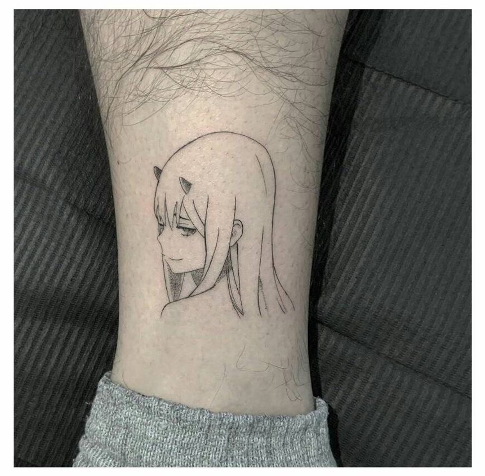 Moda Tatuagem Zero Two