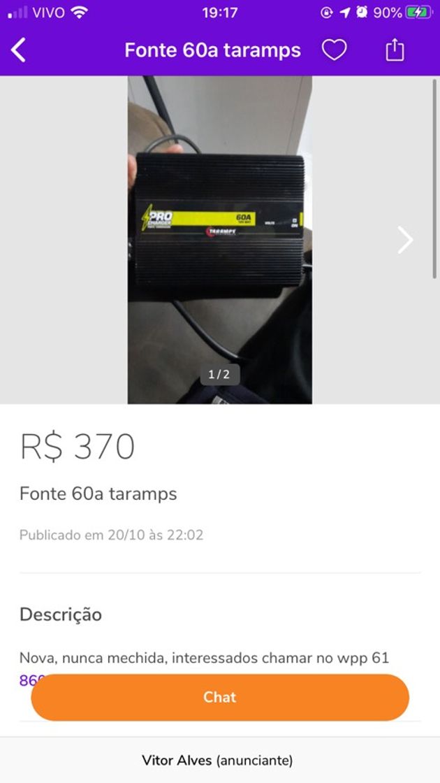 Fashion Fonte 60a taramps - Anúncios no Distrito Federal | OLX