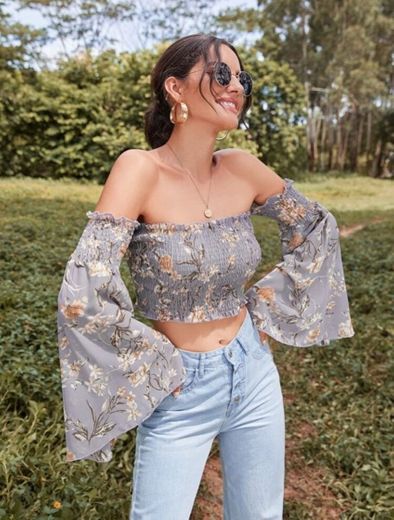 Cropped floral 🌸