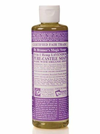 Dr. Bronner's Jabón líquido puro de lavanda orgánica