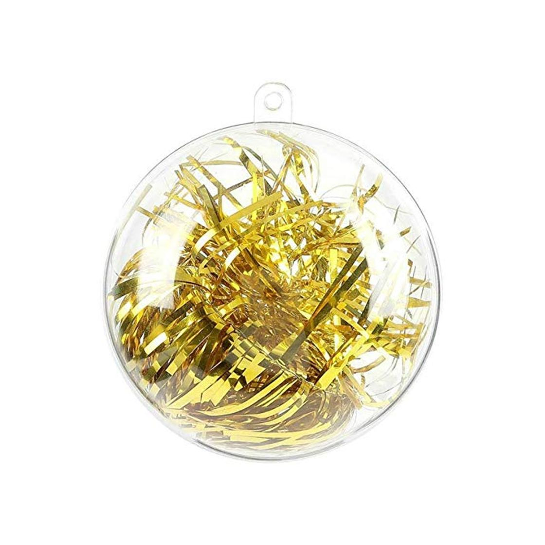 himaly 20 pcs 8cm Bolas de Navidad Transparente de Plástico Acrílico Rellenable